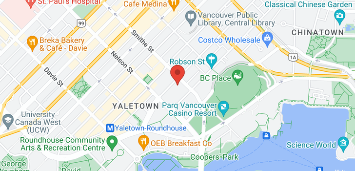 map of 2006 930 CAMBIE STREET